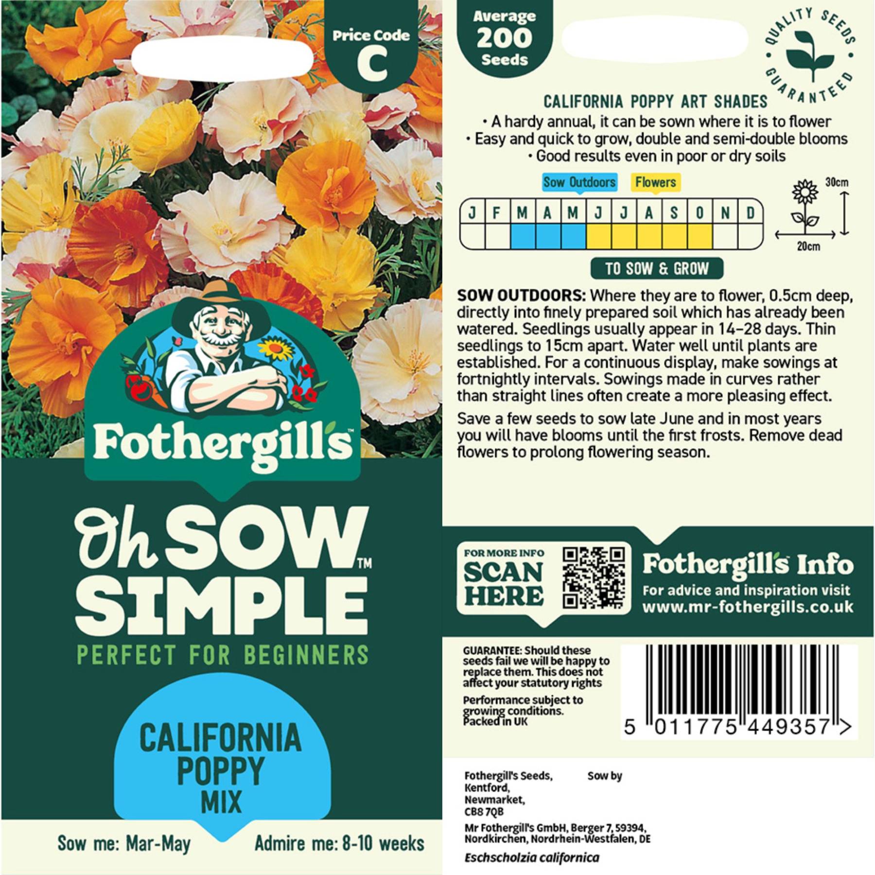 California Poppy Mix Seed