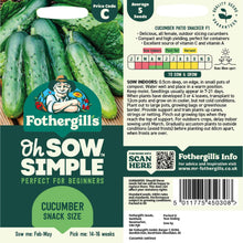 Cucumber Snack Size Seed