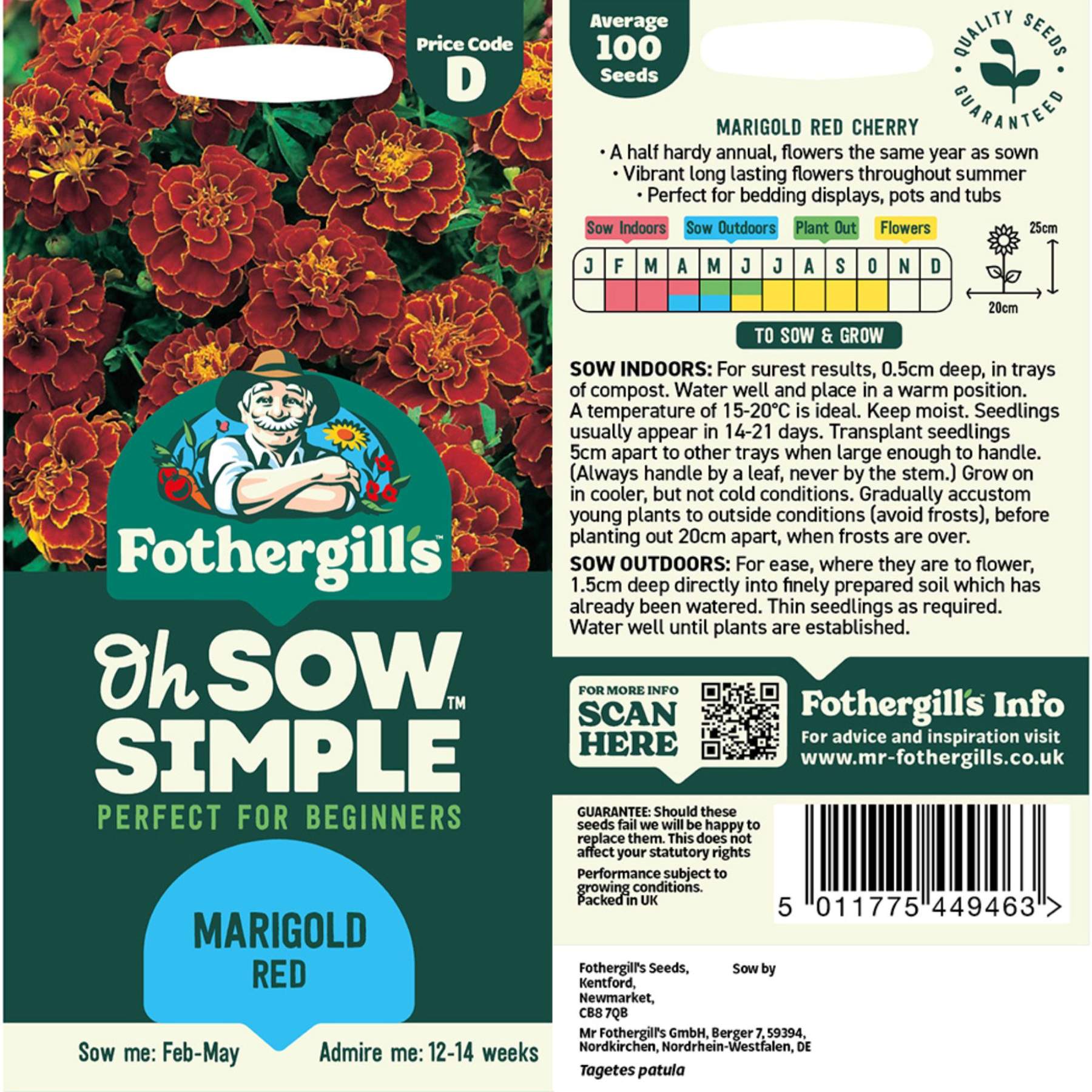 Marigold Red Seed
