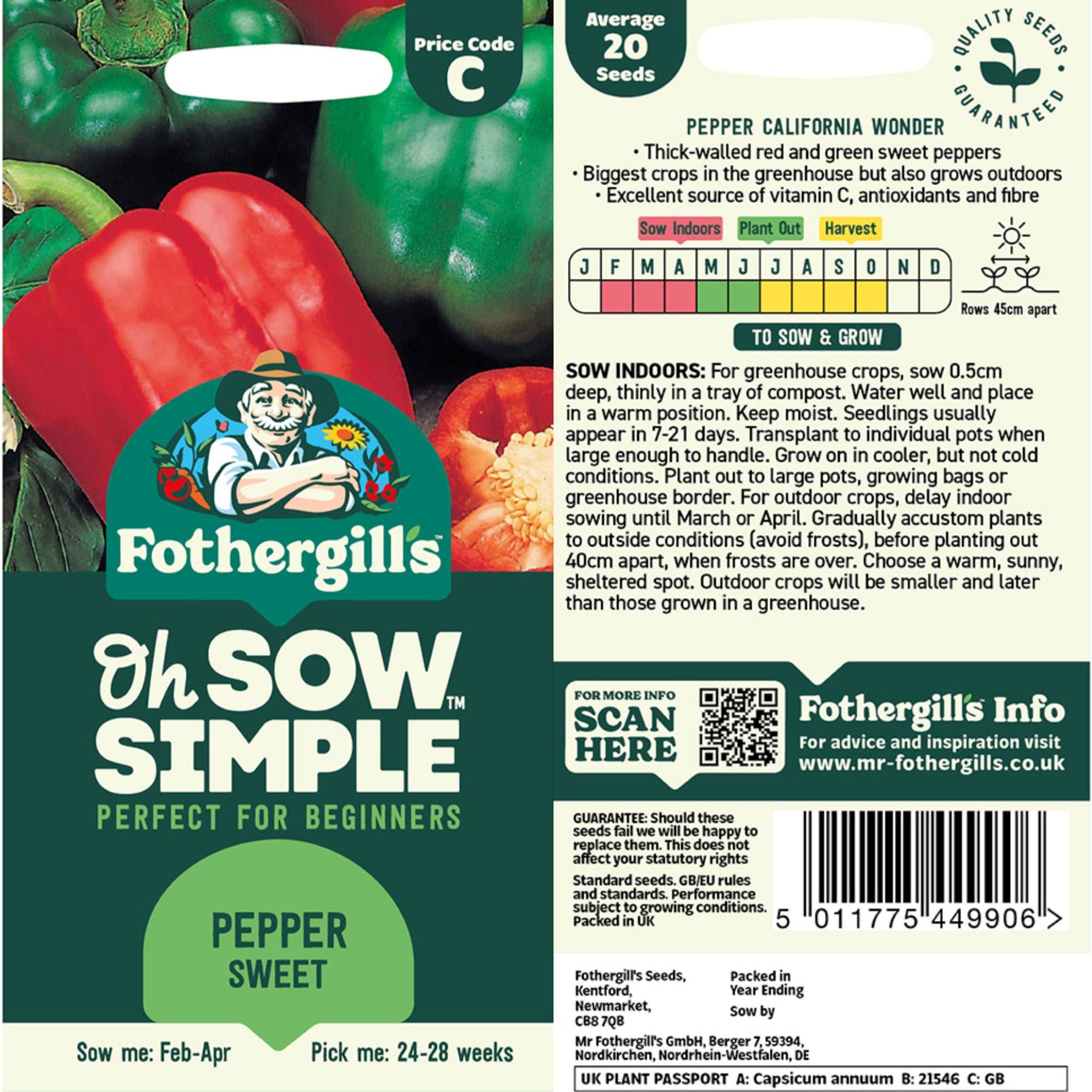 Pepper Sweet Seed